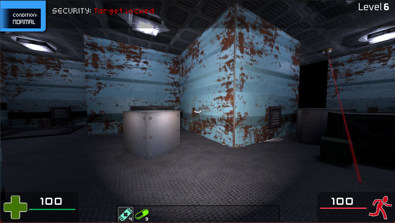 A screenshot from "Escape from Redacted", currently in development.